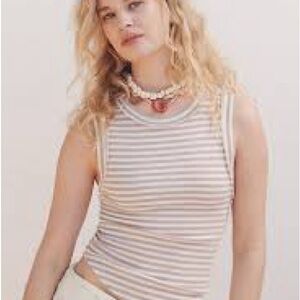 We The Free Kate Striped  Rib Tank